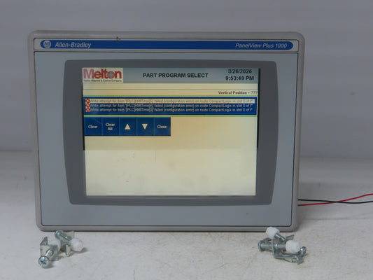 Allen Bradley 2711PC-T10C4D1 HMI PanelView Plus 1000 10.4" Operator Touch Panel