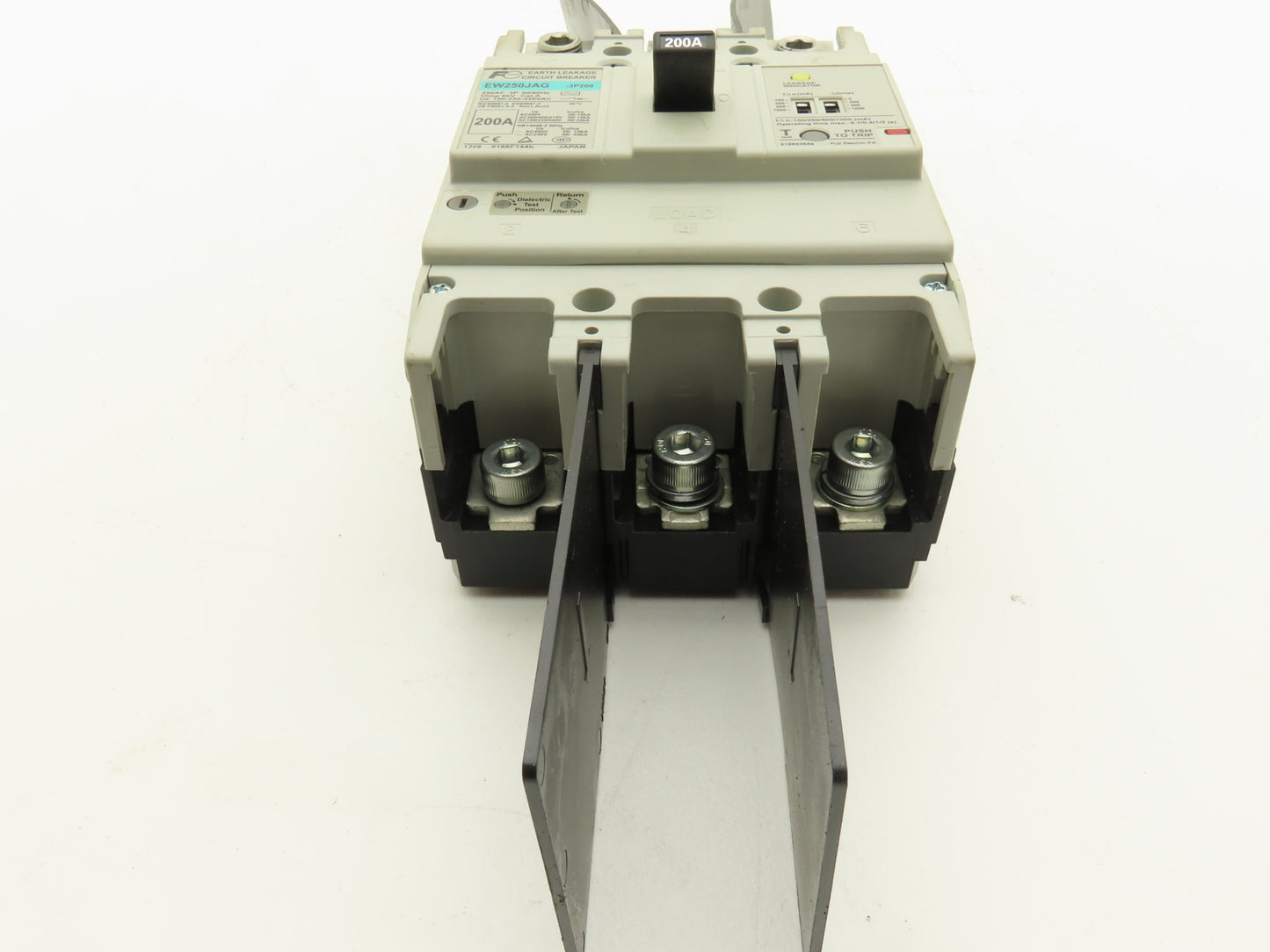 Fuji EW250JAG-3P200 Earth Leakage Circuit Breaker 3-Pole 200A 100-440VAC