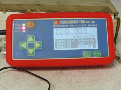 Dengensha Toa WS-100 Hand Held Weld Scope Monitor Checker 4" Coil 1B4S3UL