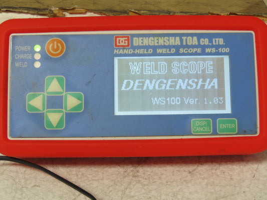 Dengensha Toa WS-100 Hand Held Weld Scope Monitor Checker 4" Coil 1B4S3UL