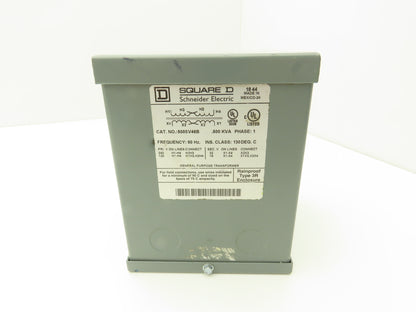 Square D 500SV46B Step Down Power Transformer 0.500KVA 1pH HV 120/240V LV 16/32V