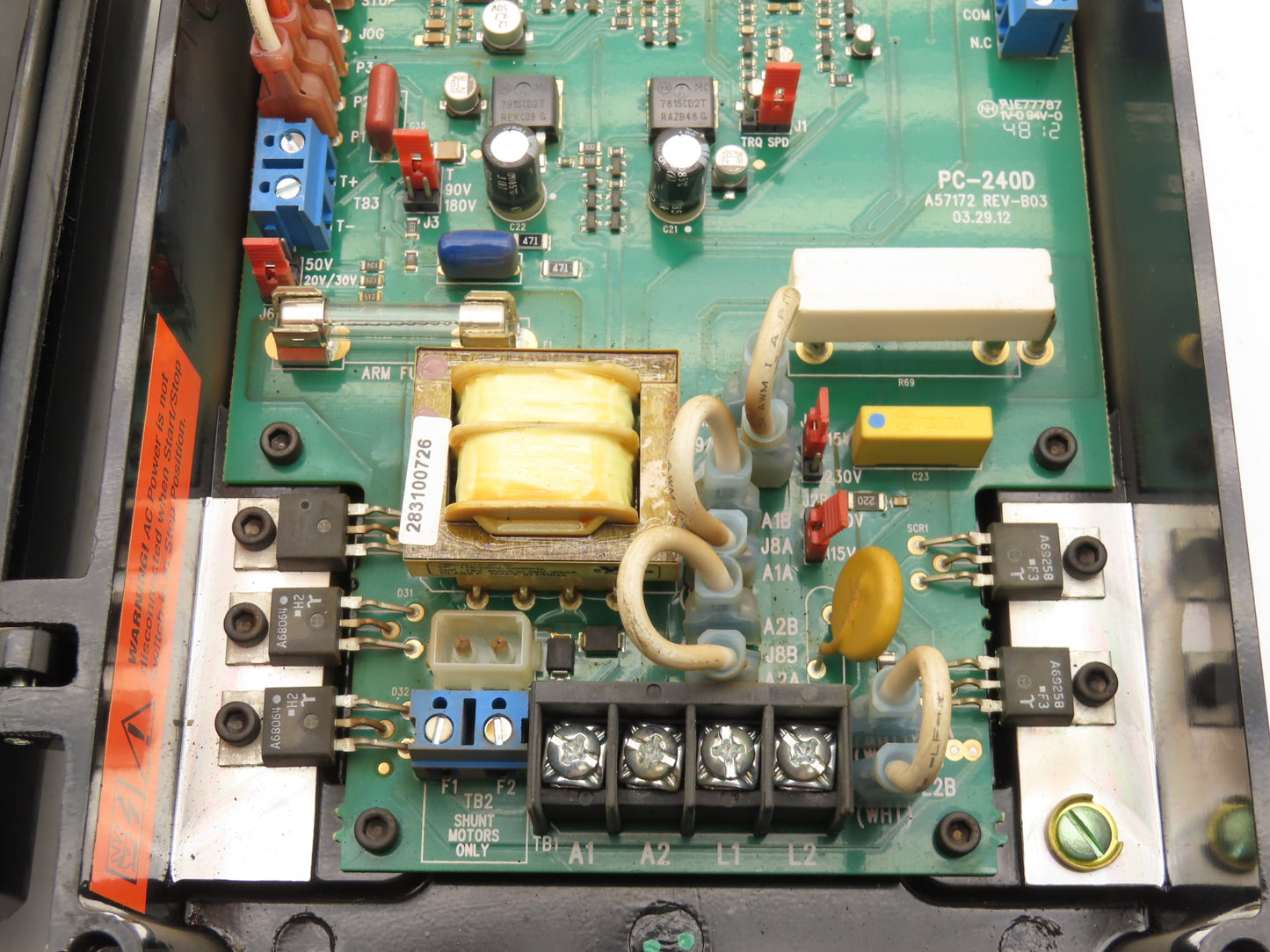 Baldor BC154 DC Motor Control 90-180VDC 1-2Hp 115/230V Input