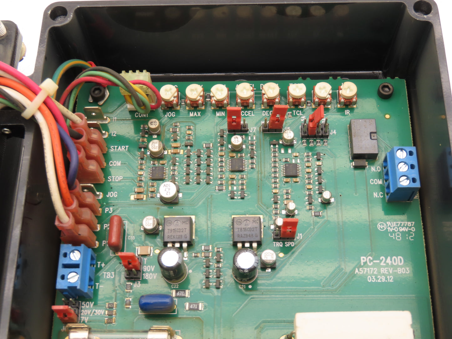 Baldor BC154 DC Motor Control 90-180VDC 1-2Hp 115/230V Input