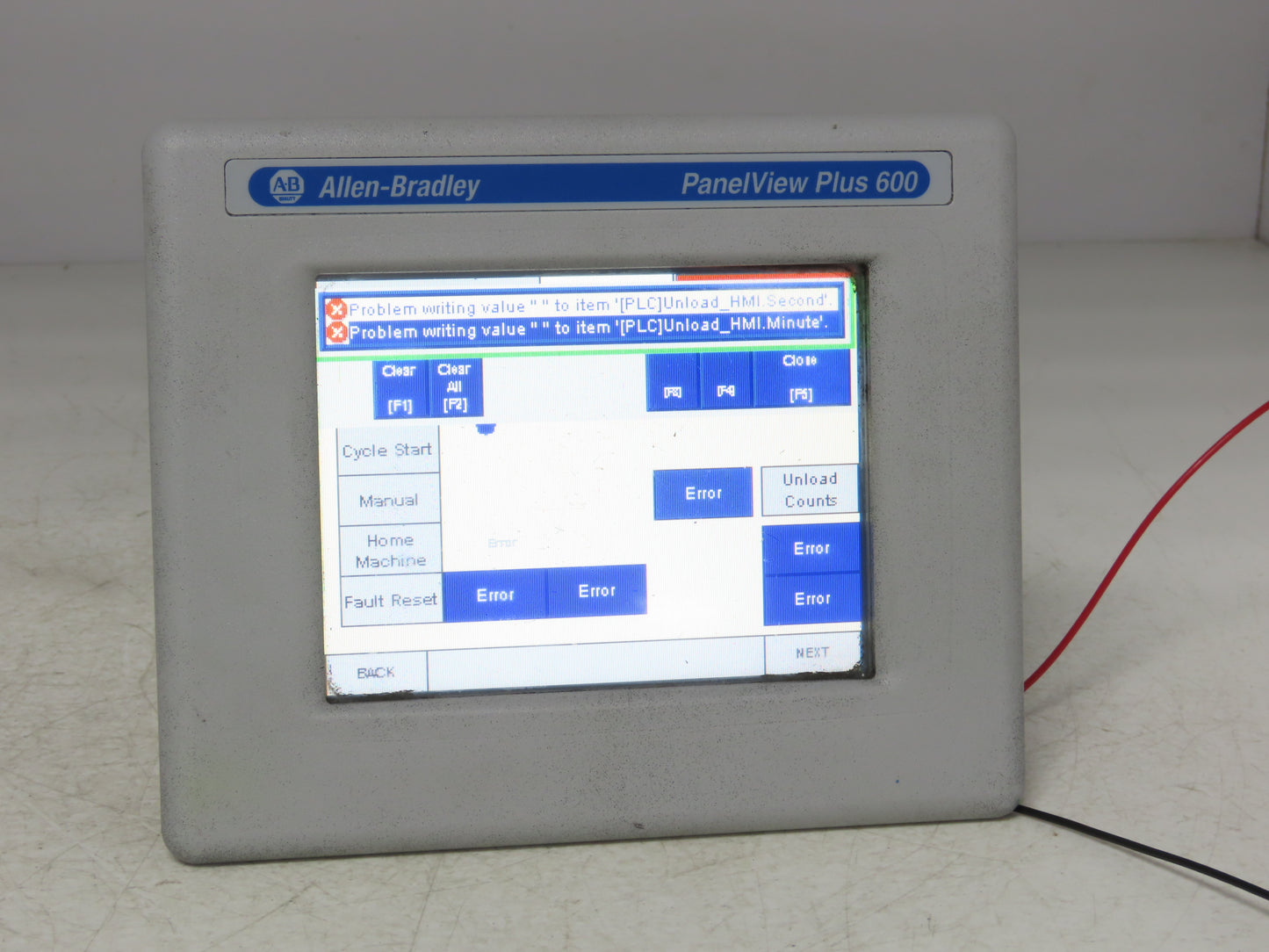 Allen Bradley 2711PC-T6C20D8 HMI PanelView Plus 600 6" Operator Touch Panel