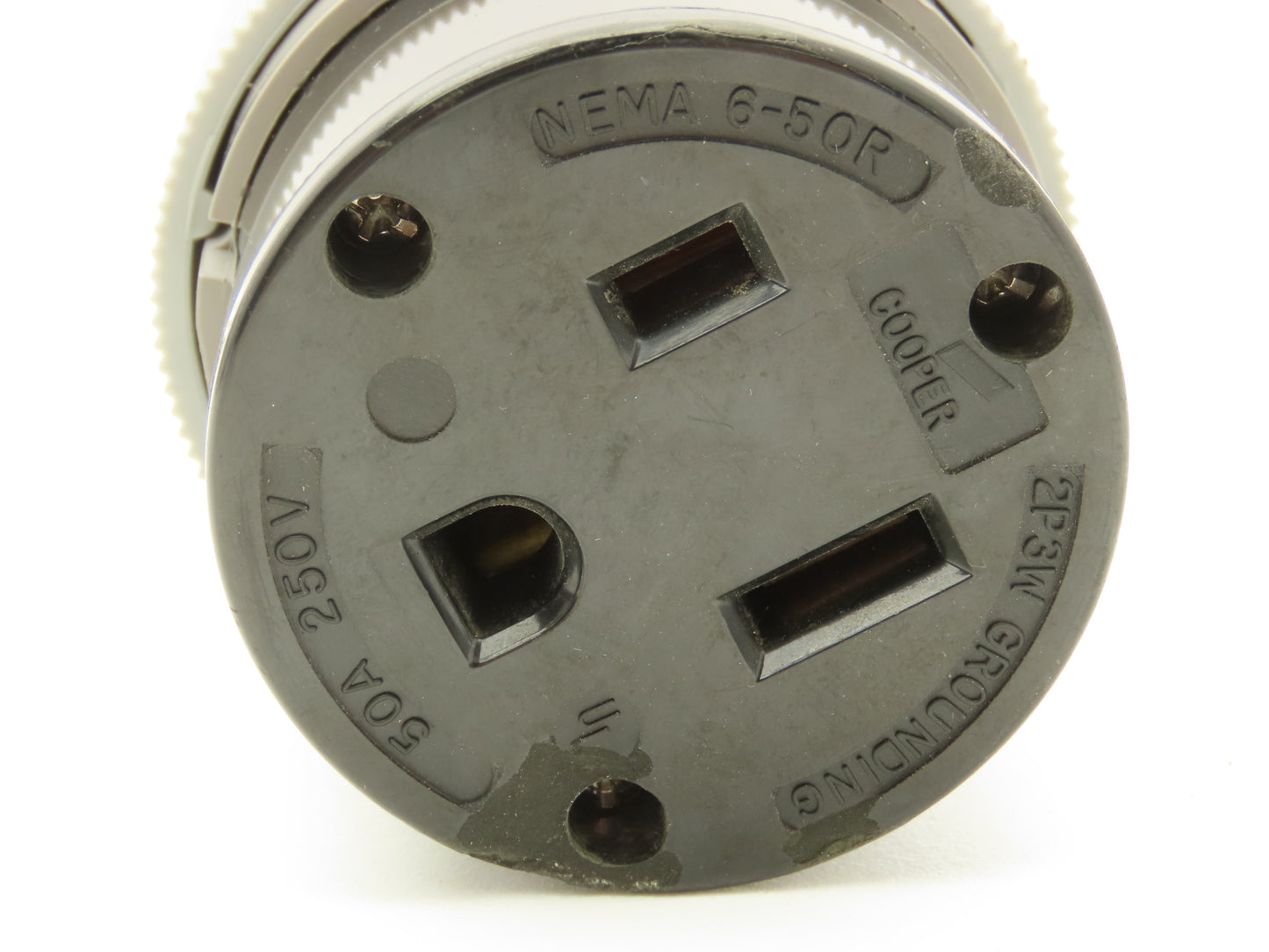 Eaton 6-50R Arrow Hart Plug Heavy-Duty Auto Grip Locking 250VAC 50A 2 Pole