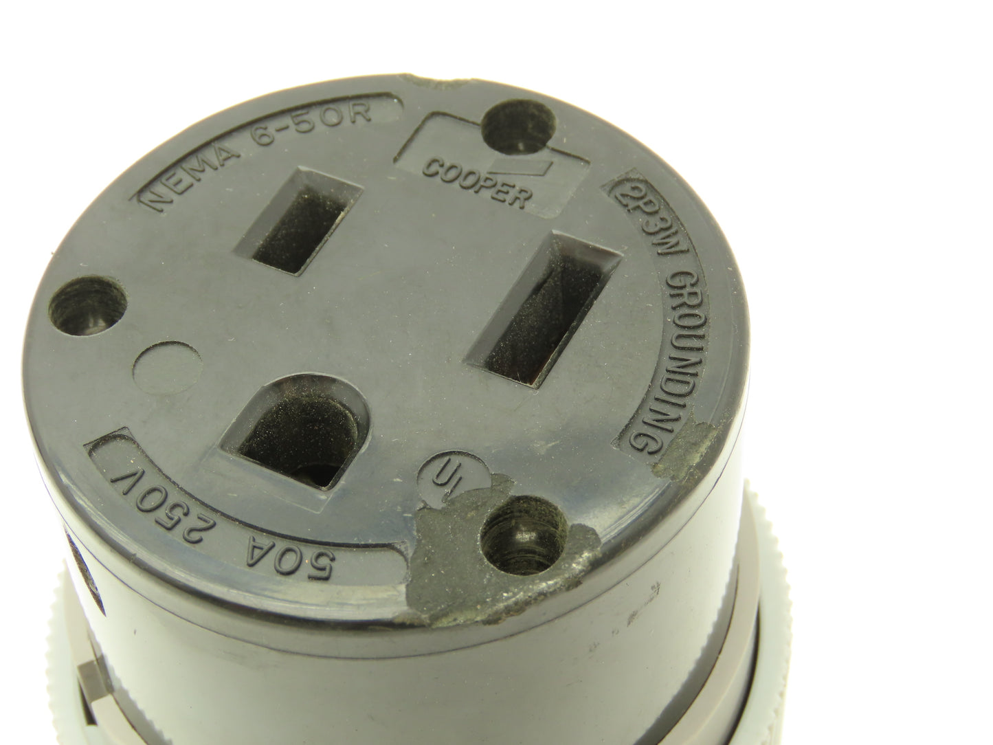 Eaton 6-50R Arrow Hart Plug Heavy-Duty Auto Grip Locking 250VAC 50A 2 Pole