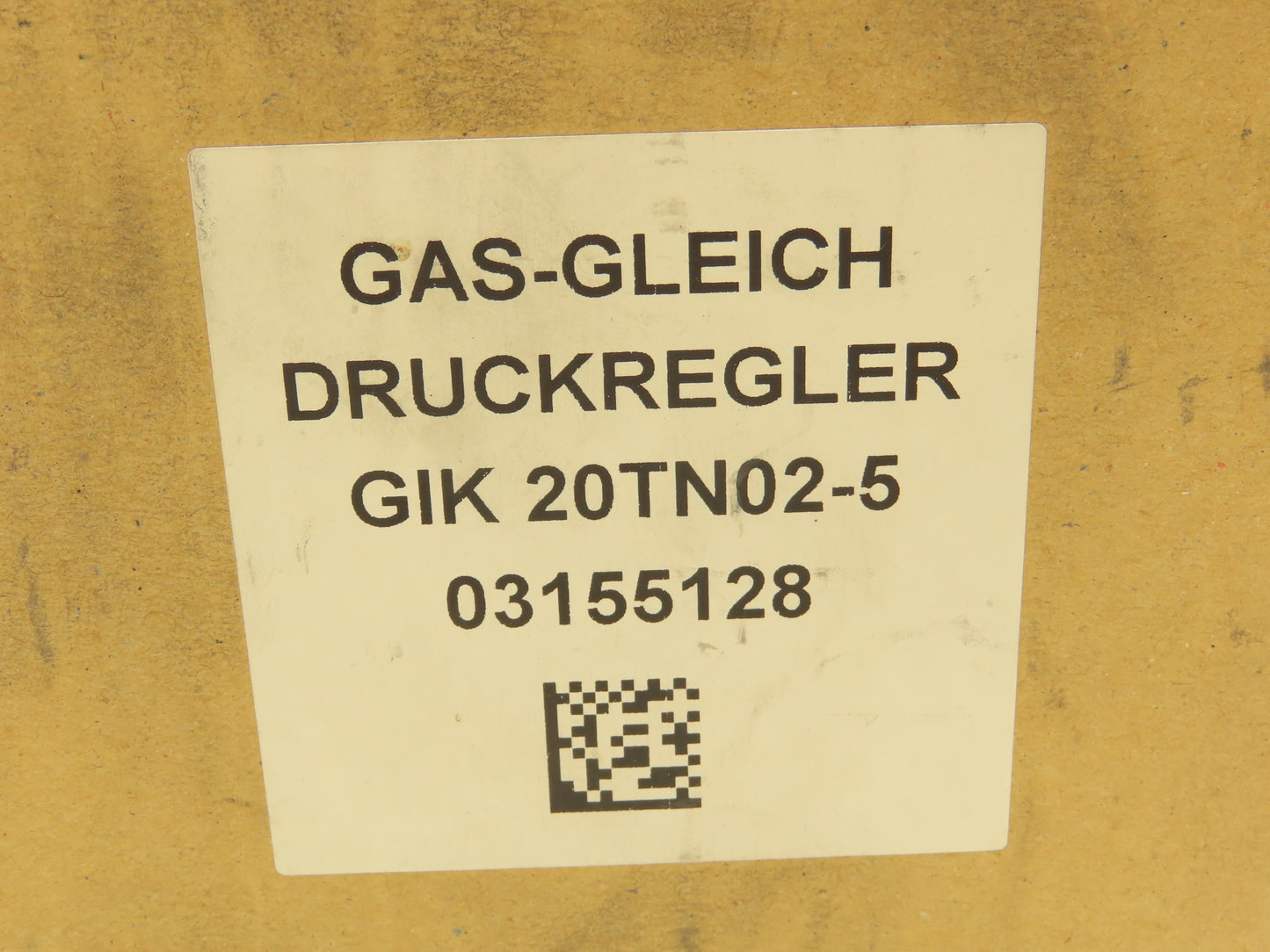 Kromschroder GIK 20TN02-5 Air/Gas Ratio Control Pressure Regulator 3/4" NPT