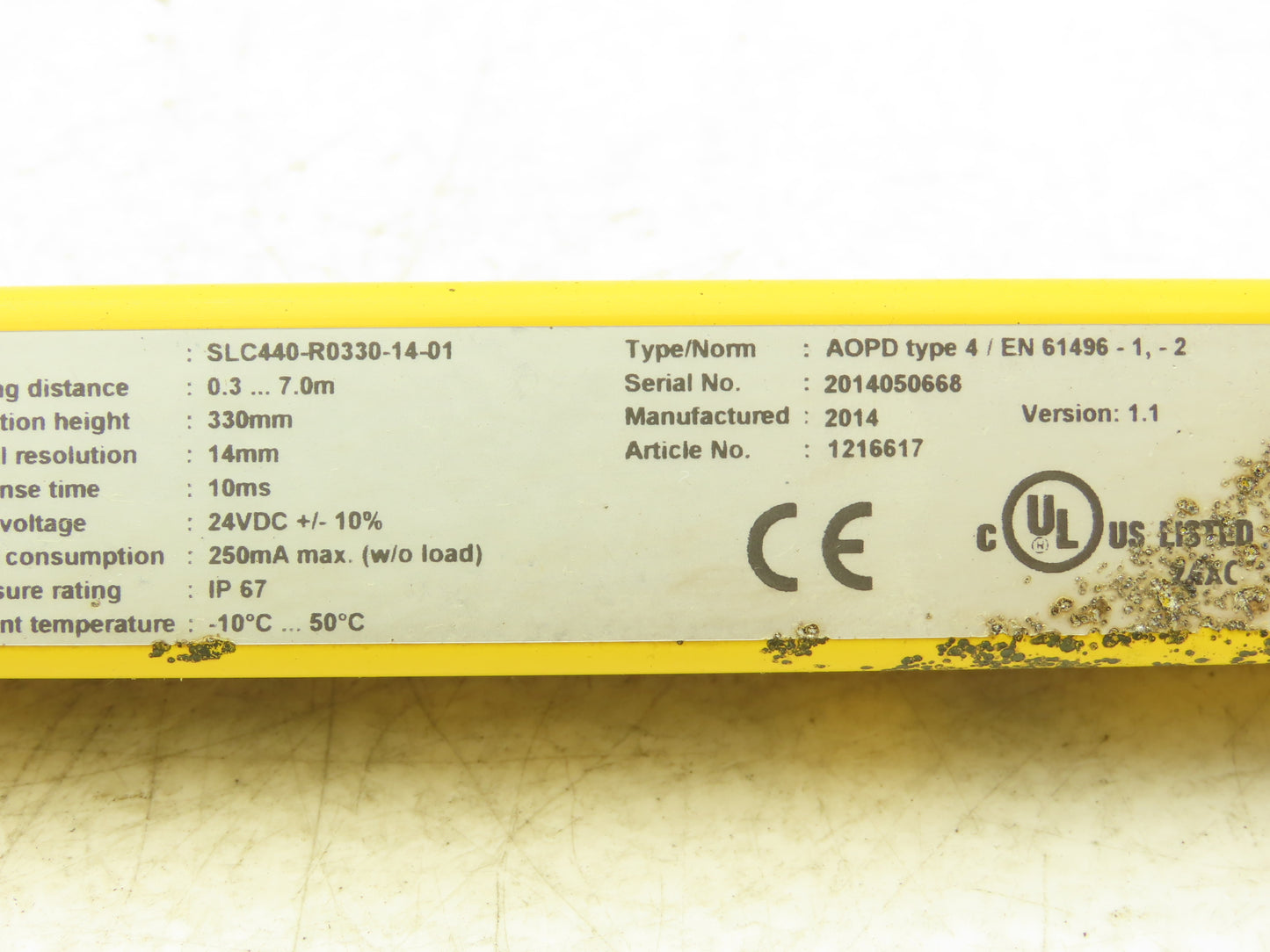 Schmersal SLC440-ER-0330-14-01 330mm Light Curtain Transmitter & Receiver Set