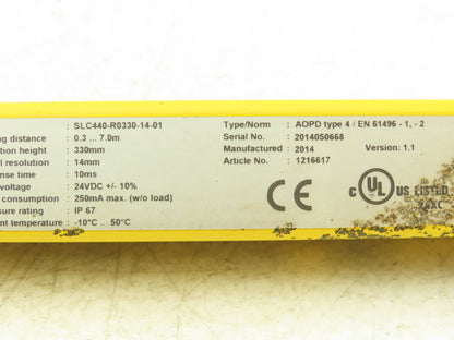 Schmersal SLC440-ER-0330-14-01 330mm Light Curtain Transmitter & Receiver Set