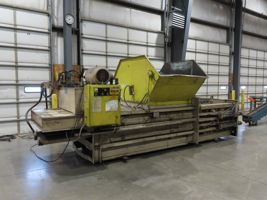 Balemaster 772 Horizontal Cardboard Baler 48x32x72" Bale Manual Tie 25Hp 480V
