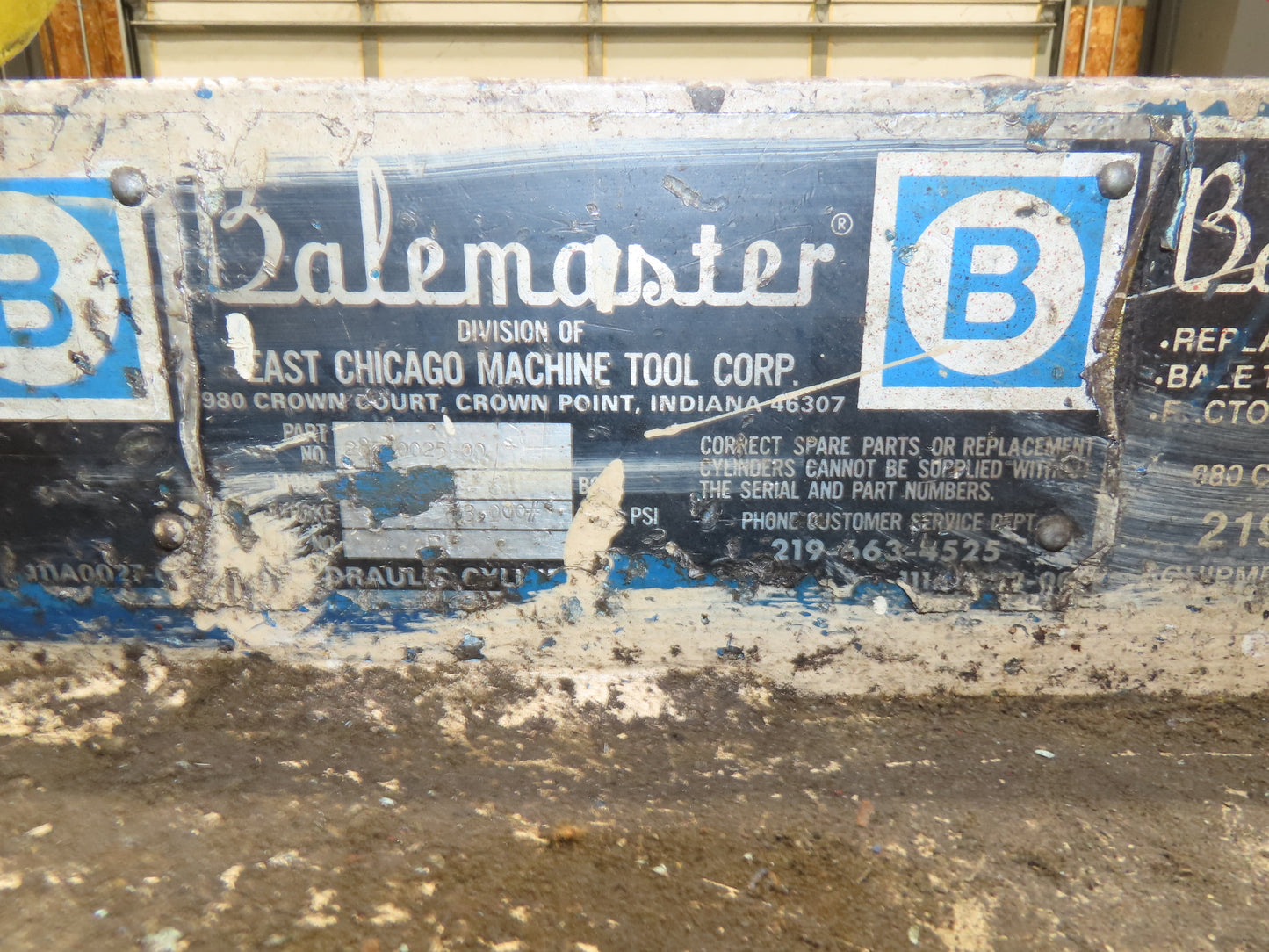 Balemaster 772 Horizontal Cardboard Baler 48x32x72" Bale Manual Tie 25Hp 480V