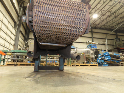 11' 5" Incline Parts Conveyor Steel Wire Mesh 8"Belt 460V 3PH 65FPM Chain Drive