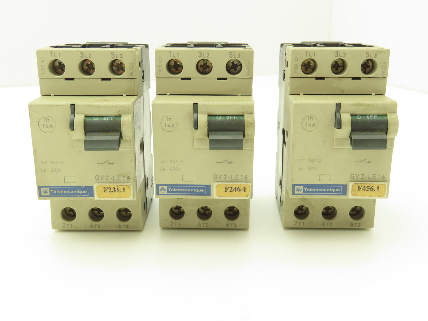 Telemecanique Motor Starter Circuit Breaker 690V 14A 3Ph Lot of 3