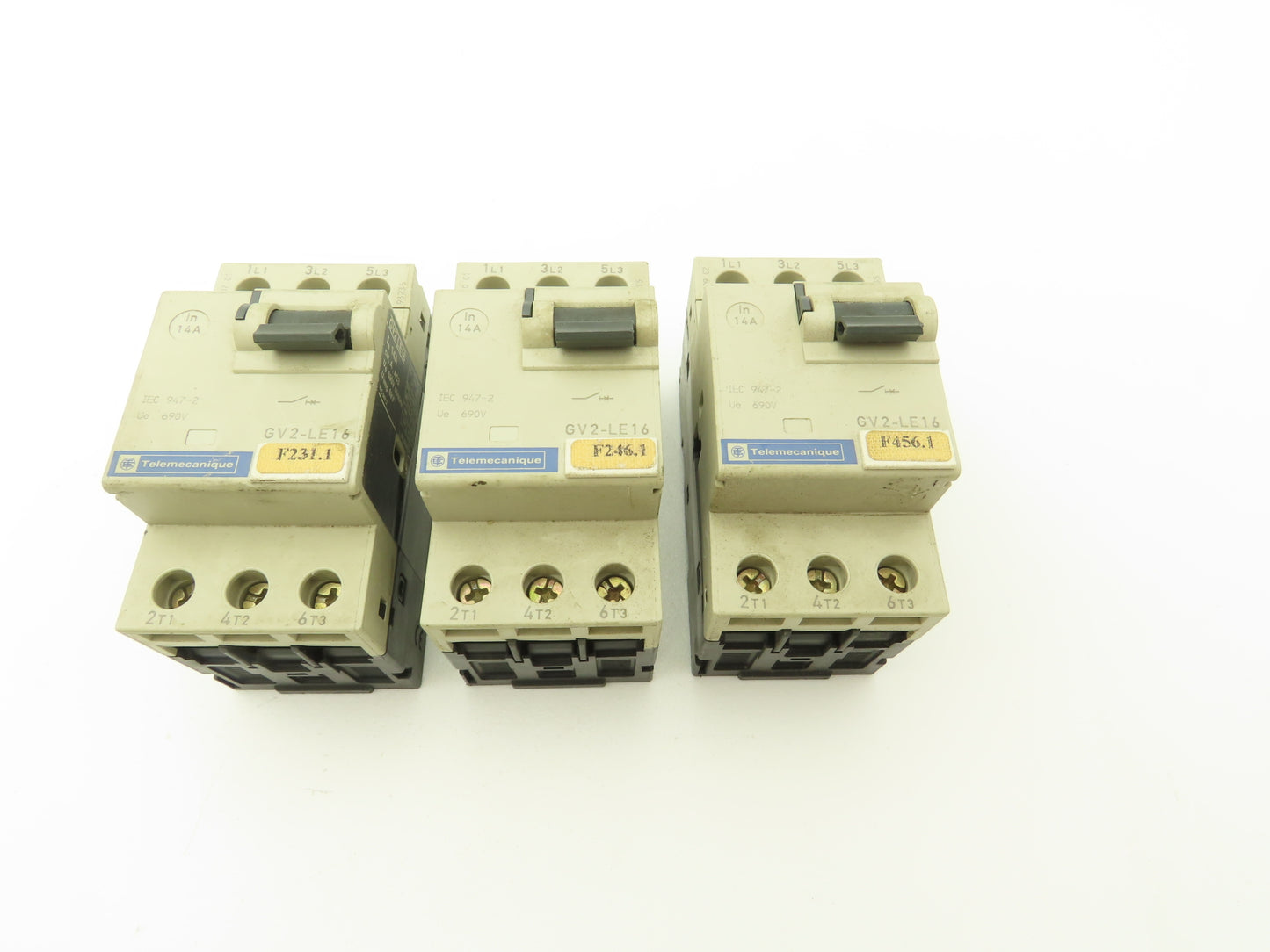 Telemecanique Motor Starter Circuit Breaker 690V 14A 3Ph Lot of 3