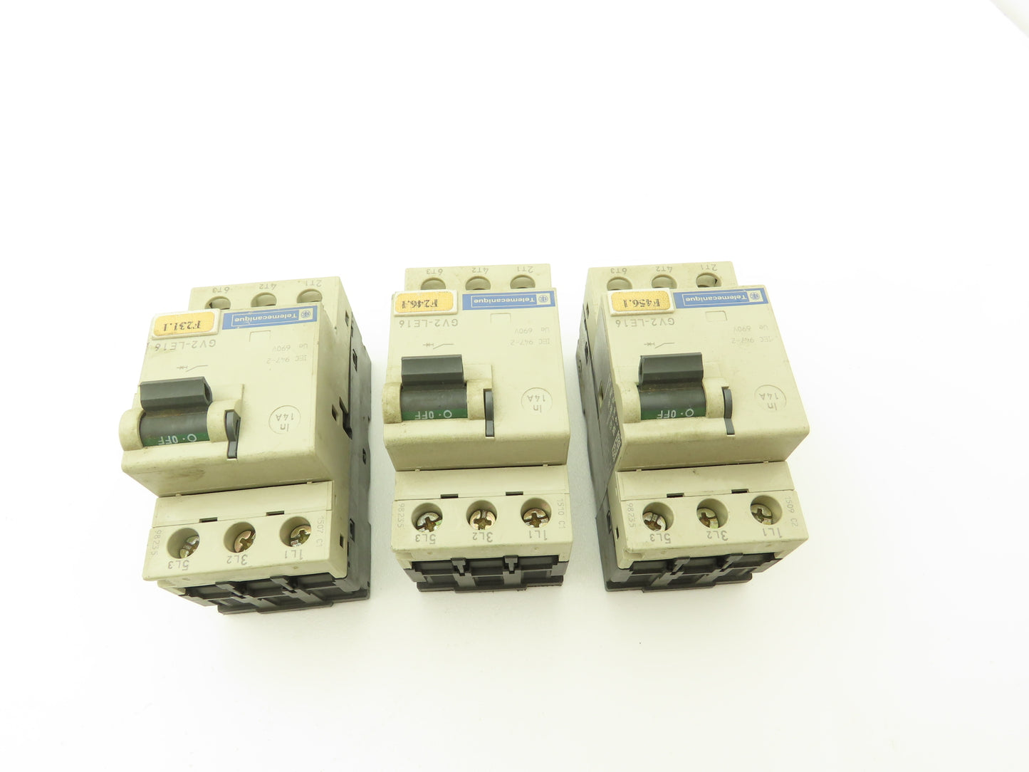 Telemecanique Motor Starter Circuit Breaker 690V 14A 3Ph Lot of 3