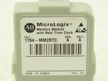 Allen Bradley 1764-MM2RTC MicroLogix 1500 Memory Module w/Real Time Clock 16kB