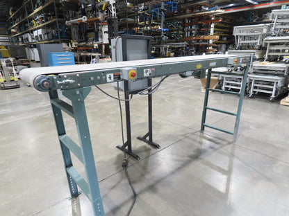 Hytrol 28"x 10' 11" Slider Bed Conveyor 24"Belt 460V 3PH Variable Speed 62"H