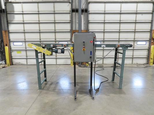 Hytrol 28"x 10' 11" Slider Bed Conveyor 24"Belt 460V 3PH Variable Speed 62"H