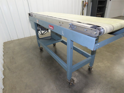 Shanklin 78"L Portable Slider Bed Conveyor 16"Belt 115V Variable Speed Drive