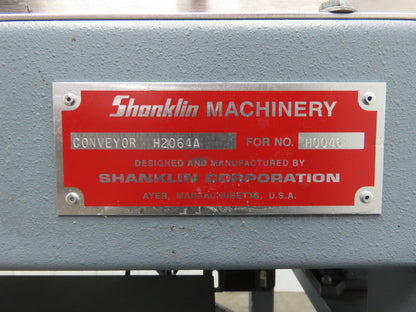 Shanklin 78"L Portable Slider Bed Conveyor 16"Belt 115V Variable Speed Drive