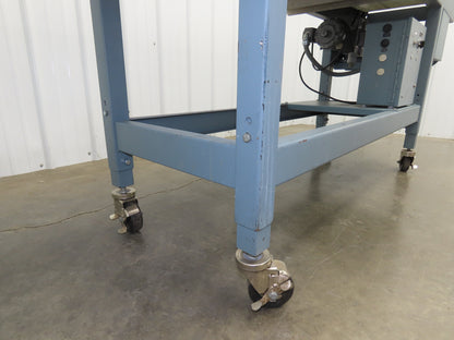 Shanklin 78"L Portable Slider Bed Conveyor 16"Belt 115V Variable Speed Drive