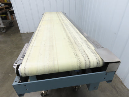 Shanklin 78"L Portable Slider Bed Conveyor 16"Belt 115V Variable Speed Drive