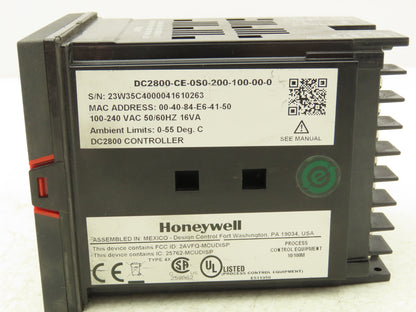 Honeywell DC2800CE0S0200100000 DC2800 Universal Digital Temperature Controller