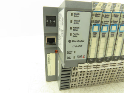 Allen Bradley Point I/O Ethernet Communication Adapter Assembly w/40 In-36 Out