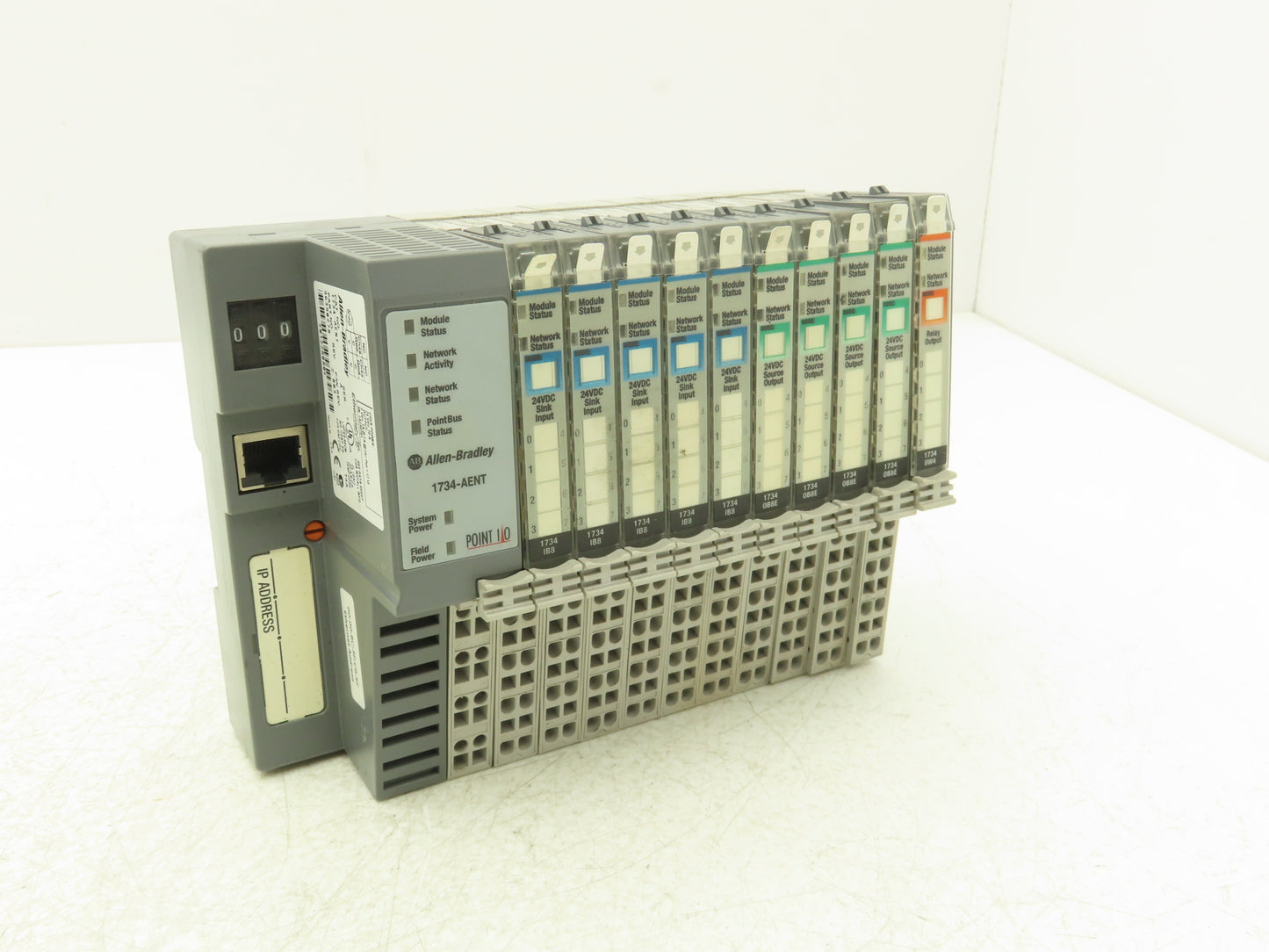 Allen Bradley Point I/O Ethernet Communication Adapter Assembly w/40 In-36 Out
