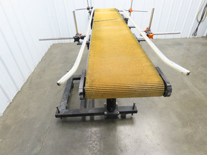 72"L Portable Grip Top Conveyor 12"Belt 115V Variable Speed Belt Drive 0-98FPM