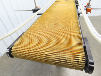 72"L Portable Grip Top Conveyor 12"Belt 115V Variable Speed Belt Drive 0-98FPM