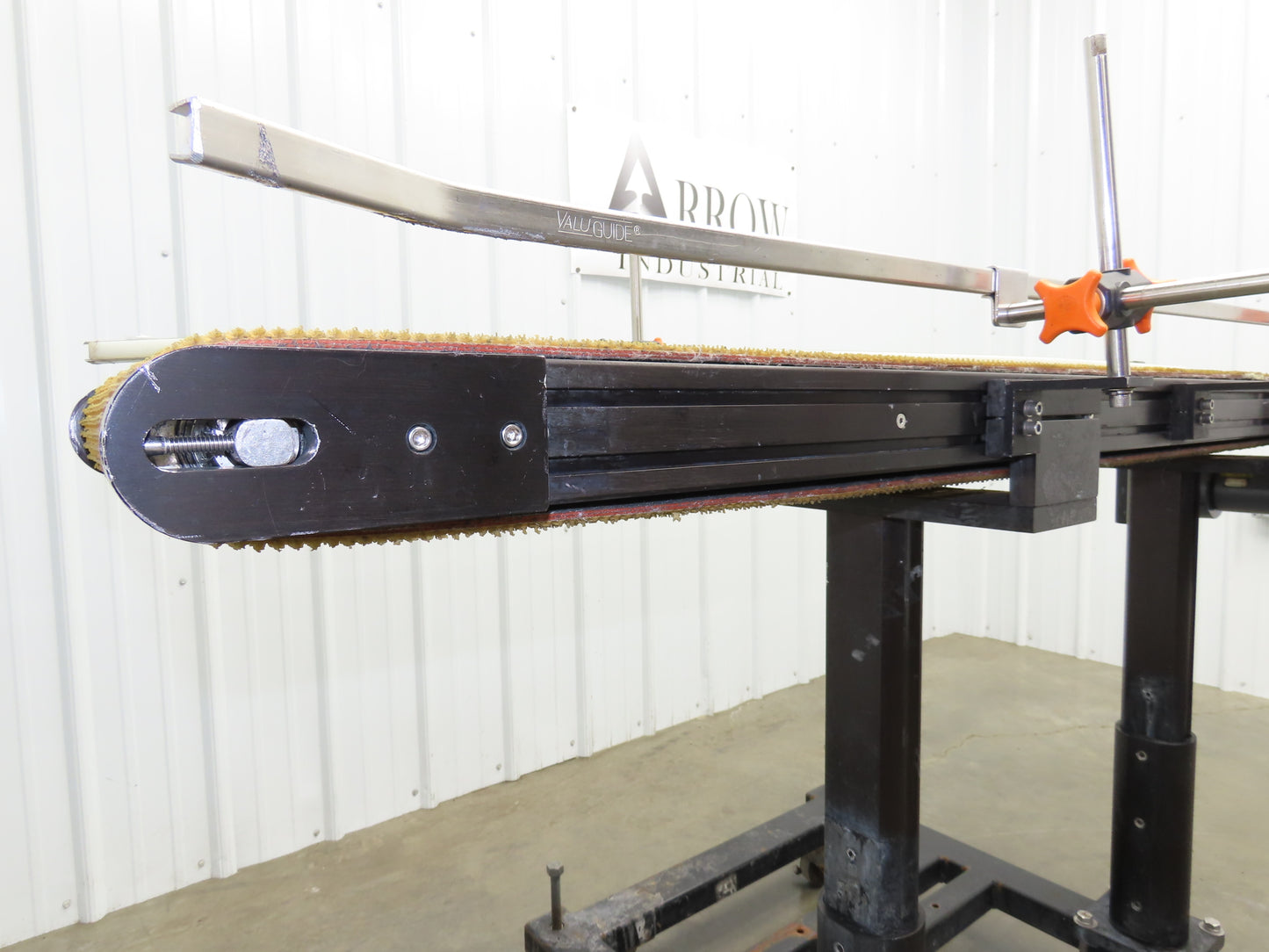 72"L Portable Grip Top Conveyor 12"Belt 115V Variable Speed Belt Drive 0-98FPM