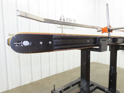 72"L Portable Grip Top Conveyor 12"Belt 115V Variable Speed Belt Drive 0-98FPM