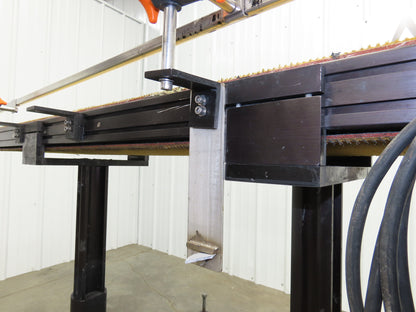72"L Portable Grip Top Conveyor 12"Belt 115V Variable Speed Belt Drive 0-98FPM