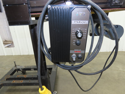 72"L Portable Grip Top Conveyor 12"Belt 115V Variable Speed Belt Drive 0-98FPM