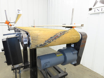 72"L Portable Grip Top Conveyor 12"Belt 115V Variable Speed Belt Drive 0-98FPM
