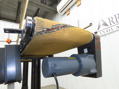 72"L Portable Grip Top Conveyor 12"Belt 115V Variable Speed Belt Drive 0-98FPM