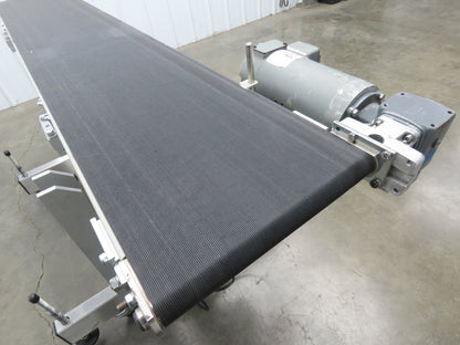 QC Industries 72"L Portable Conveyor 12"Belt 115V Variable Speed Drive 0-88FPM