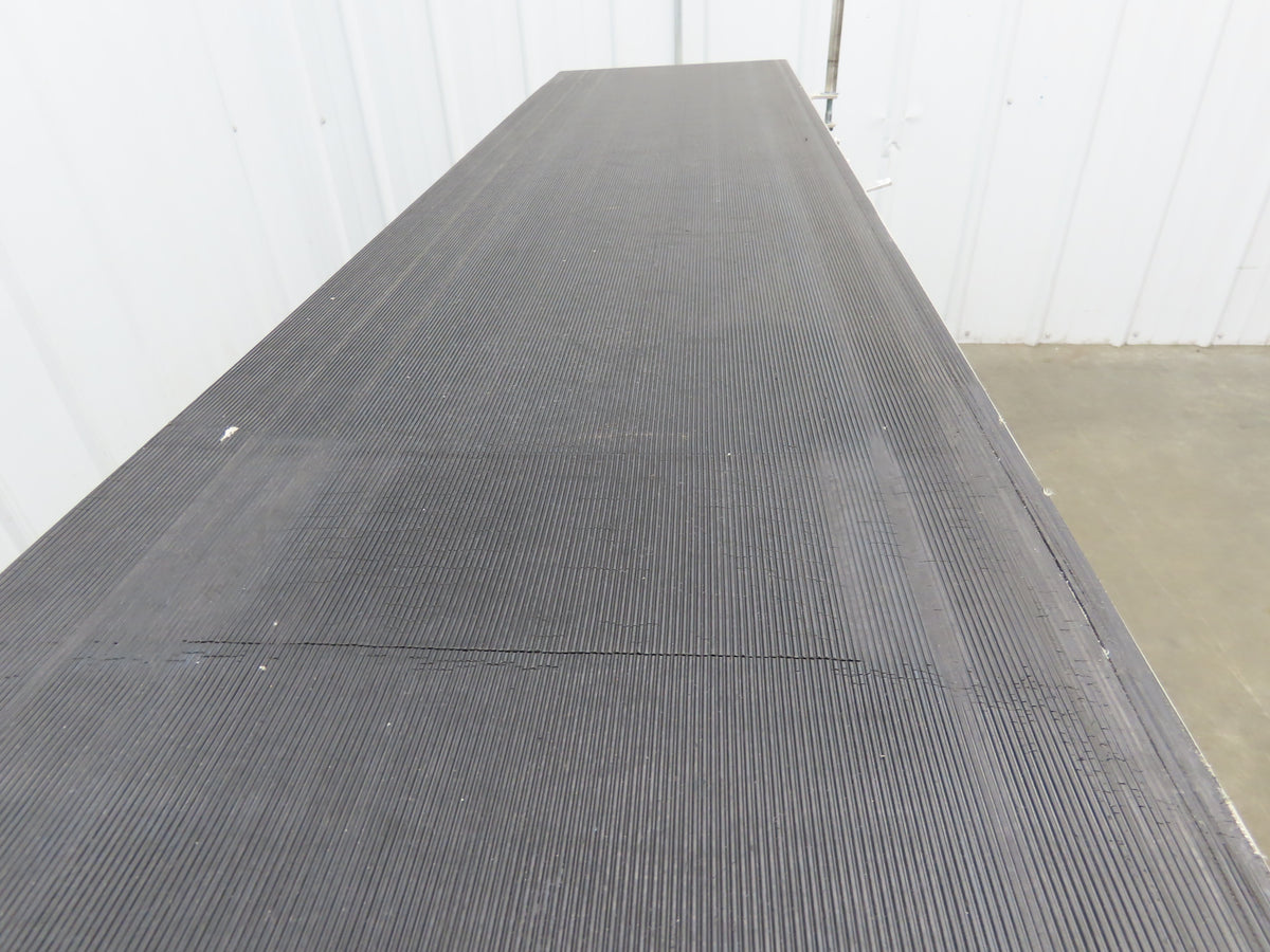 QC Industries 72"L Portable Conveyor 12"Belt 115V Variable Speed Drive 0-88FPM