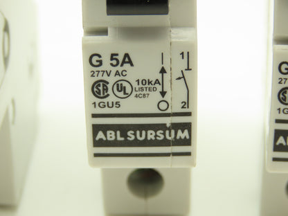 ABL Sersum 1GU5 G 5A  277VAC Manual Motor Controller 1 Pole Lot of 4