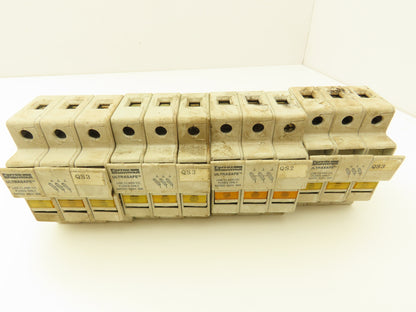 Ferraz Shawmut USCC31I Ultrasafe 3-Pole Class CC Fuse Holder 30A 600V Lot of 8