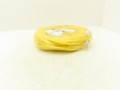 Mencom MIN-3FP-50 MIN Size I Cordset 3-Pole Female Straight Yellow 50' Cable