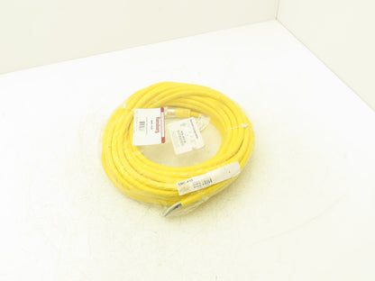 Mencom MIN-3FP-50 MIN Size I Cordset 3-Pole Female Straight Yellow 50' Cable
