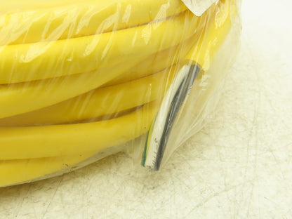 Mencom MIN-3FP-50 MIN Size I Cordset 3-Pole Female Straight Yellow 50' Cable