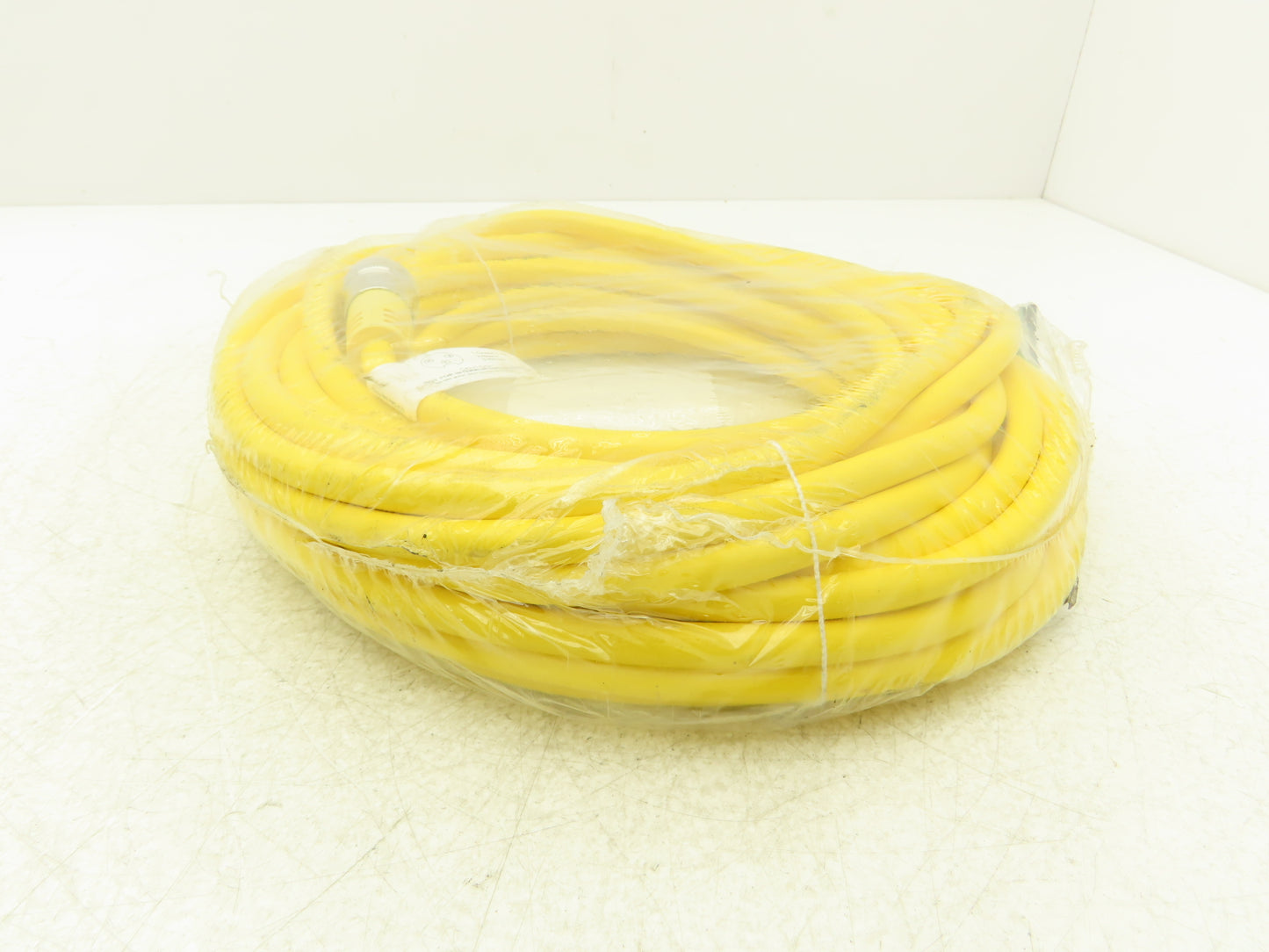 Mencom MIN-3FP-50 MIN Size I Cordset 3-Pole Female Straight Yellow 50' Cable