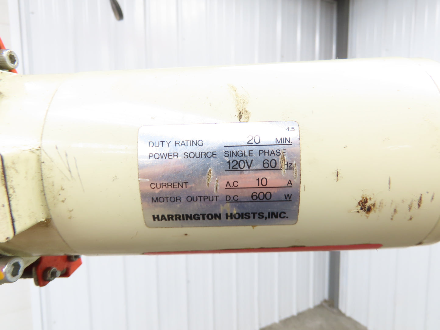 Harrington ED525DA 1/4 Ton 525lb Electric Chain Hoist 5' Lift 10-44FPM 1Ph 115V