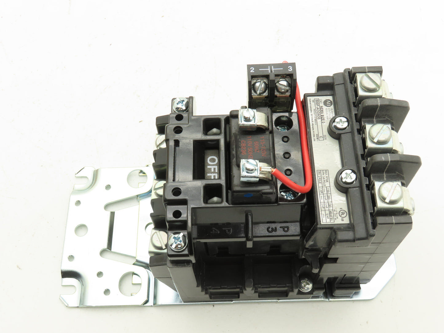 Allen Bradley 500F-AOD930 Size 0 Starter Contactor 575V 3PH 120V Coil w/Overload