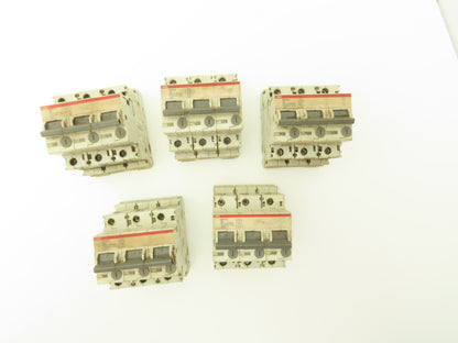 ABB S503-X16 3-Pole Circuit Breaker 16A 230/400V DIN Mountable Lot of 5