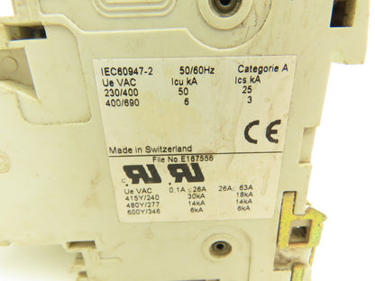 ABB S503-X16 3-Pole Circuit Breaker 16A 230/400V DIN Mountable Lot of 5