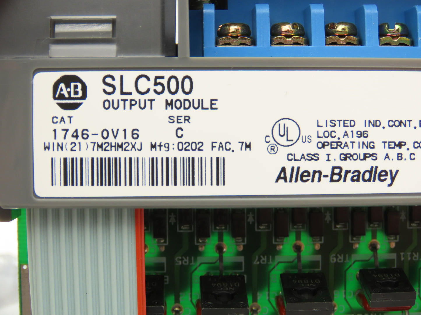 Allen Bradley 1746-OV16 SLC500 Series C Output Module 10-50VDC 1746-RL53